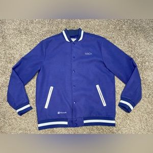 Vintage Microsoft Team France MACH Snap Varsity Jacket Coat Men’s Size MEDIUM